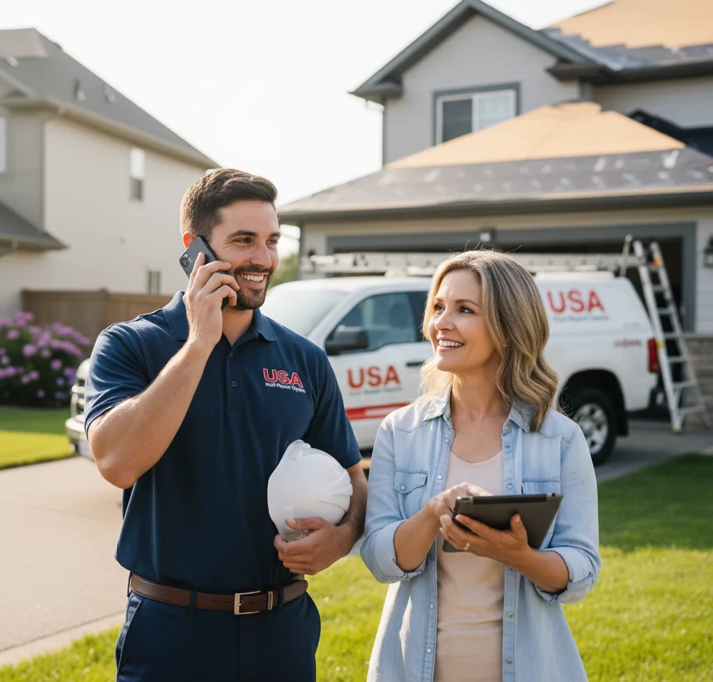 USA Roof Repair Experts customer support in Waukon
